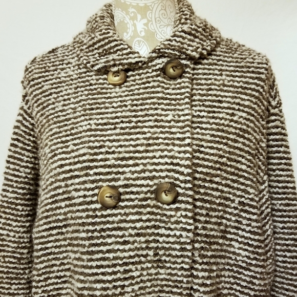 Tru Supply Berber Knit Button Front Cardigan Sz M - Picture 2 of 8